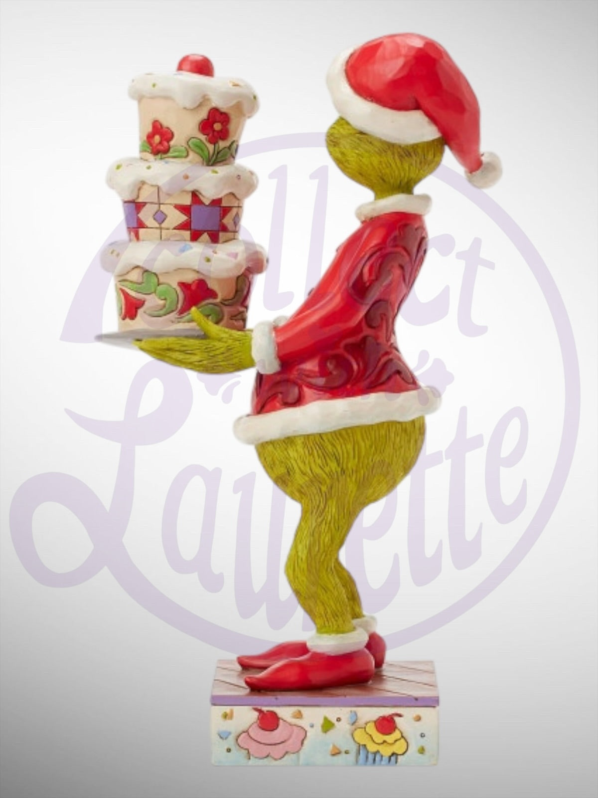 Jim Shore Dr. Seuss The Grinch - Grinch with Grinchy Cake Figurine